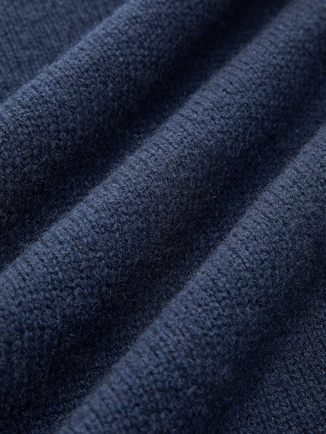 Effortless Denim Trim Polo Sweater for Women with Collar Long Sleeve Ribbed Cuff Oversized Knit Style